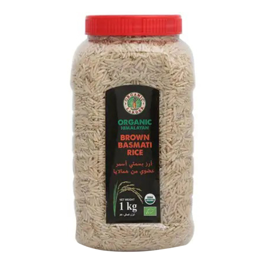 Organic Larder Himalayan Brown Basmati Rice 1kg, Pack Of 6