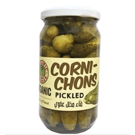 Organic Larder Chornicons Pickled 340g, Pack Of 12