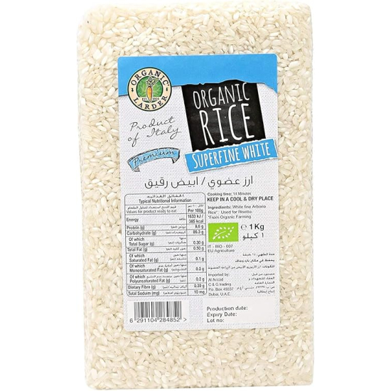 Organic Larder Superfine White Rice Vegan 1kg, Pack Of 6