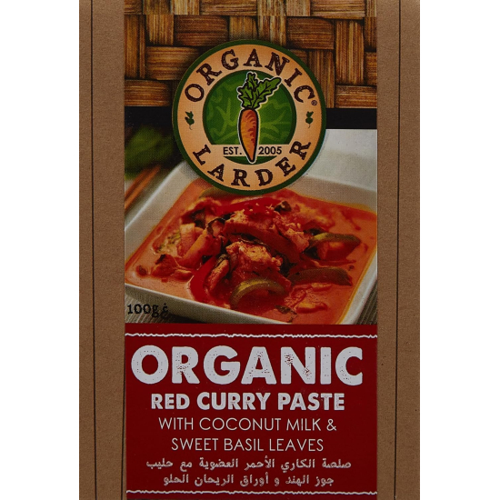 Organic Larder Red Curry Paste 100g, Pack Of 12