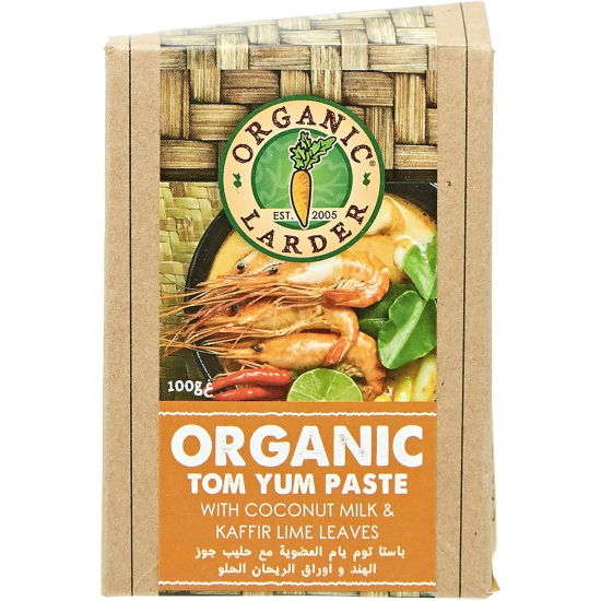 Organic Larder Organic Tom Yum Paste 100g, Pack 12