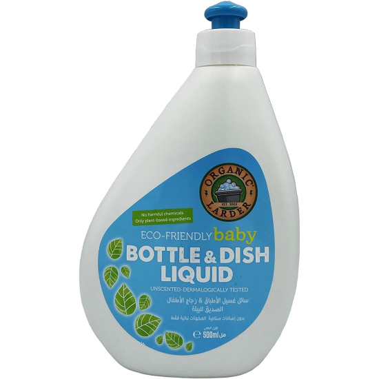 Organic Larder Baby Bottle Dish Liquid 500 ml, Pack Of 12