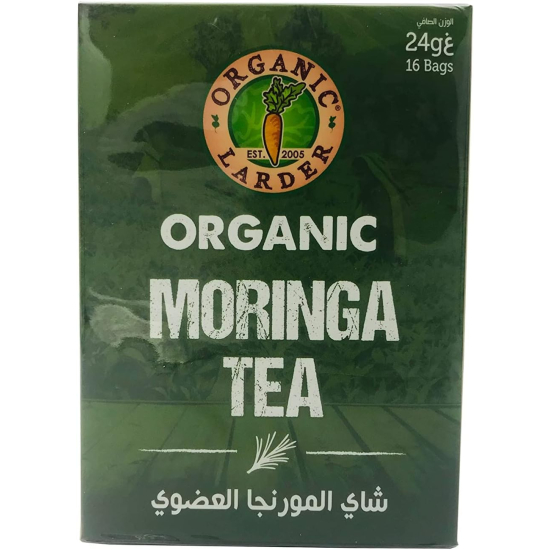 Organic Larder Moringa Tea 16 Bags, Pack Of 12