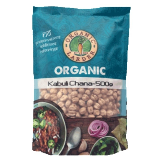 Organic Larder Organic Kabuli Chana 500g, Pack Of 12