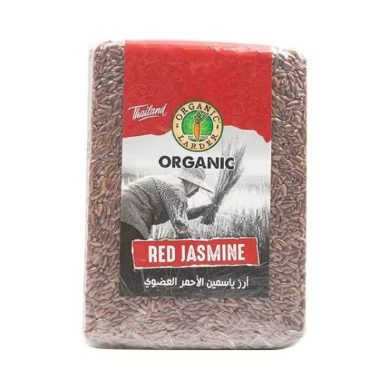 Organic Larder Thai Red Jasmine Rice Vegan 1kg, Pack Of 12