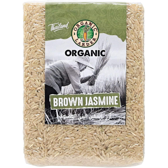 Organic Larder Jasmine Brown Rice 1kg, Pack Of 12