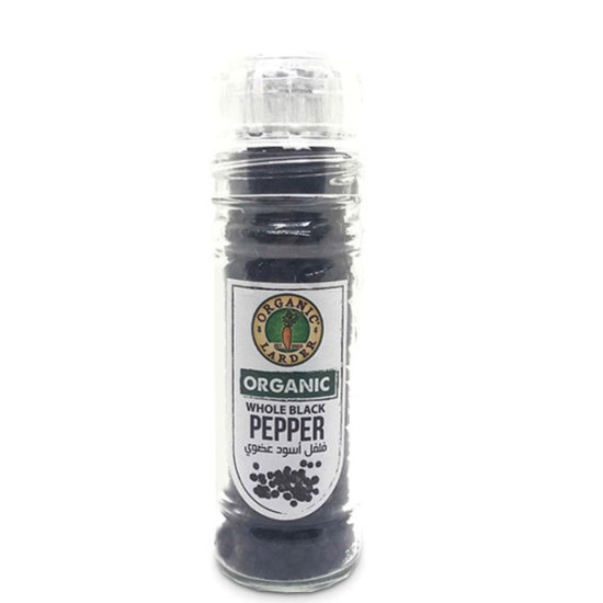 Organic Larder Whole Black Pepper 55g, Pack Of 12