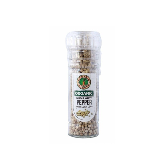 Organic Larder Whole White Pepper 70g, Pack Of 12