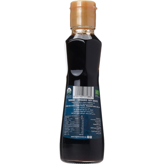 Organic Larder Tamari Soy Sauce Gluten Free, Vegan 180ml, Pack Of 12