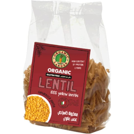 Organic Larder Lentil Pasta Gluten Free, Vegan 250g, Pack Of 6