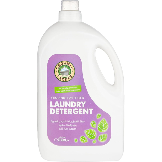 Organic Larder Detergent Laundry Lavender Vegan 2.75 Ltr, Pack Of 3