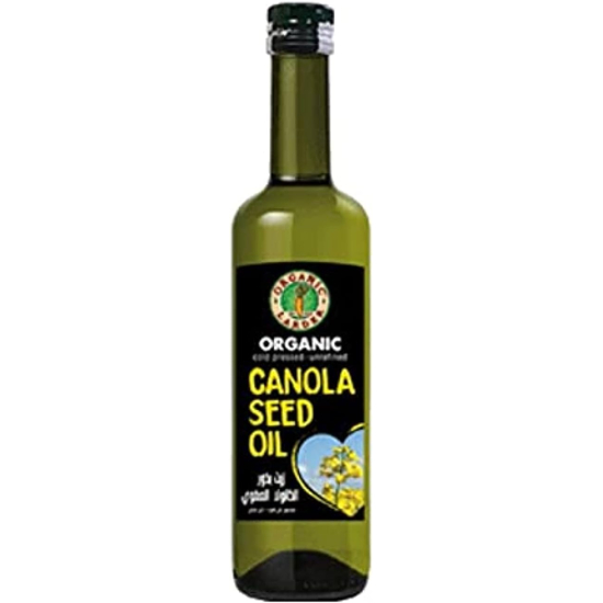 Organic Larder Canola Seed Oil Cold Pressed Unrefined 500ml, Pack Of 6