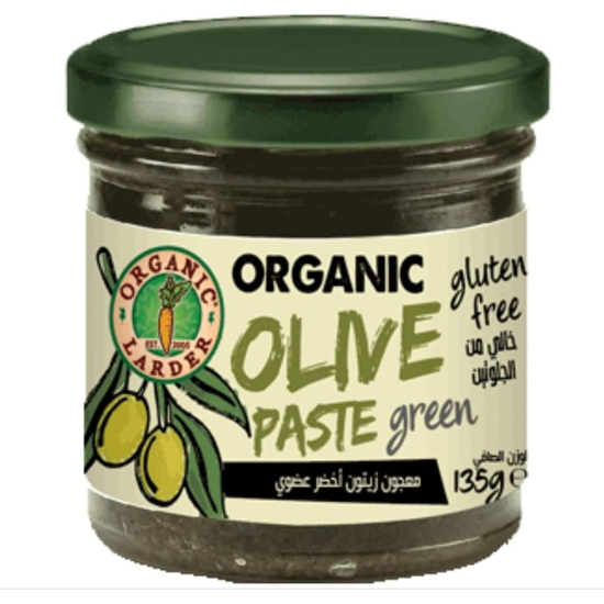 Organic Larder Olive Green Paste Gluten Free 135g, Pack Of 12