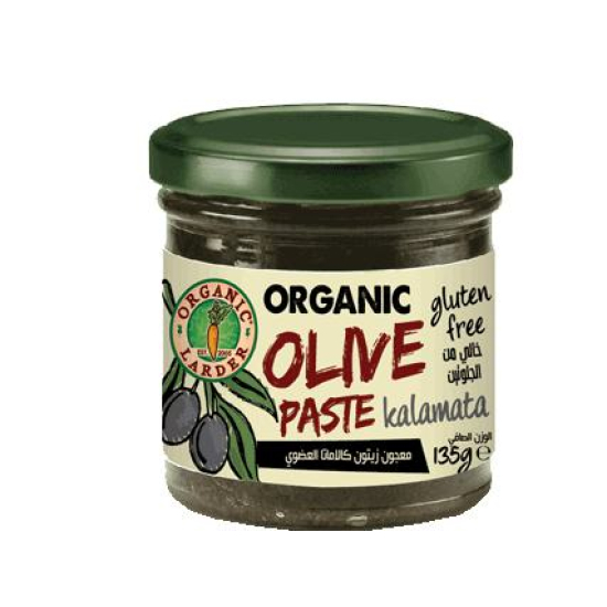 Organic Larder Olive Kalamata Paste Gluten Free 135g, Pack Of 12