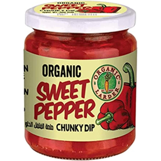 Organic Larder Sweet Pepper Chunky Dip  Gluten Free, Vegan 260g, Pack Of 6