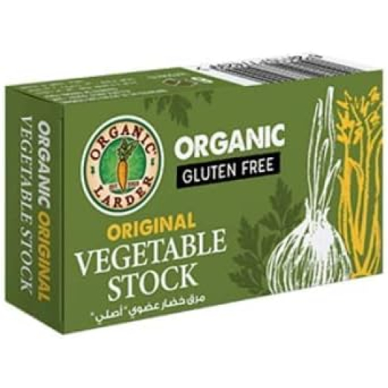 Organic Larder Original Vegetable Stock Gluten-free 66g, Pack Of 12