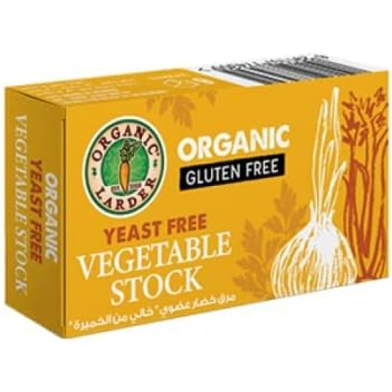 Organic Larder Vegetable Stock Gluten Free, Yeast Free 66g, Pack Of 12