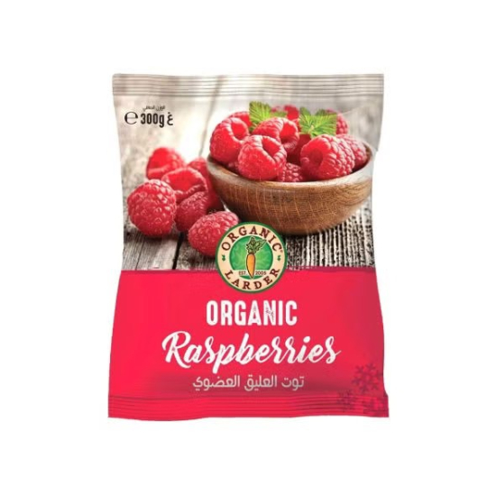 Organic Larder Frozen Raspberries 300g, Pack Of 8