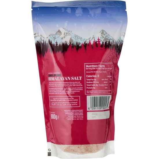 Organic Larder Himalayan Salt Natural and Unrefined 800g, Pack Of 12