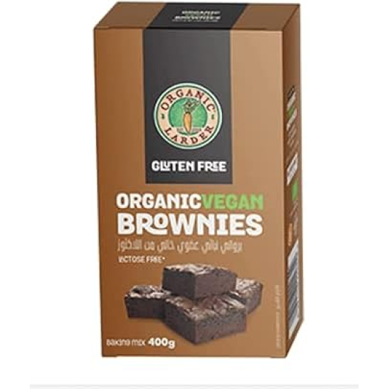 Organic Larder Brownies Baking Mix, Gluten Free, Vegan 400g, Pack Of 6