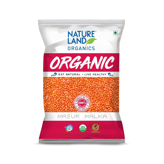 Natureland Organics Masur Malka 500g