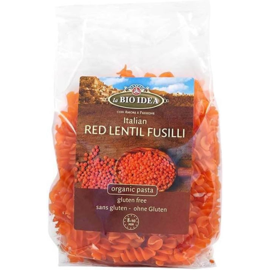  La Bio Idea Organic Red Lentil Fusilli Pasta 500g, Pack Of 6