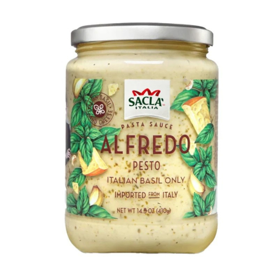 Sacla' Alfredo Pesto Pasta Sauce 410g, Pack Of 6