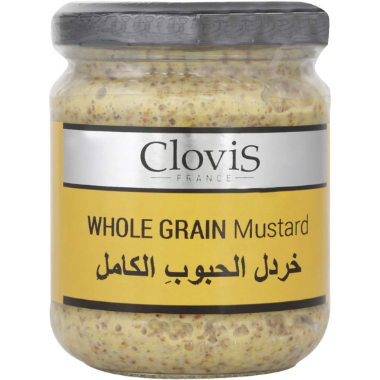 Clovis Whole Grain Mustard 200g, Pack Of 12