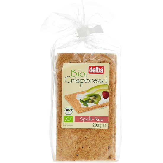 Delba Crispbread Spelt Rye 200g, Pack Of 6