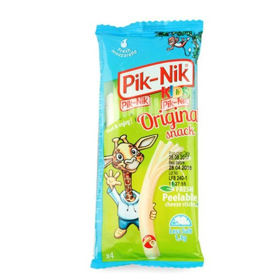 Pik-nik Fresh Peelable String Cheese 80g, Pack Of 14