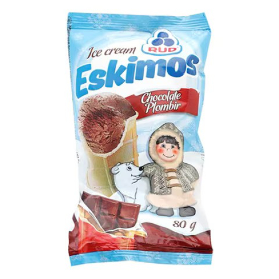 Eskimos Chocolate Plombir Waffle Cup Ice Cream 30x80g