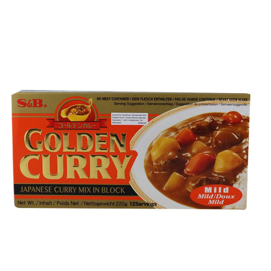 S&B Golden Curry Mild 220g, Pack Of 12