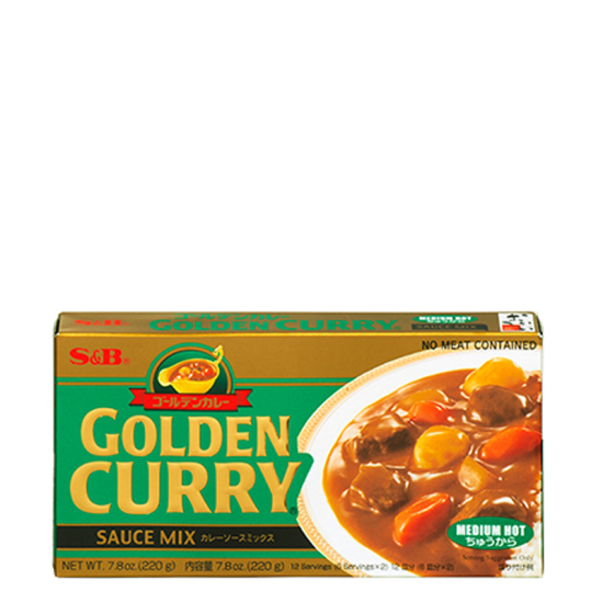 S&B Golden Curry Sauce Mix Medium Hot, Pack Of 12