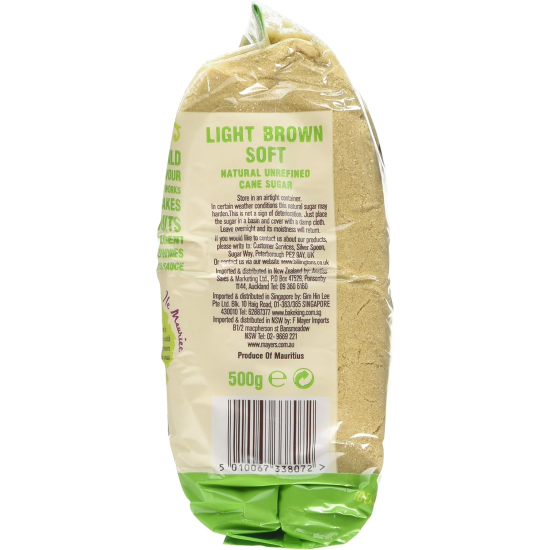 Billington's Light Brown Cane Sugar 500g, Pack Of 10