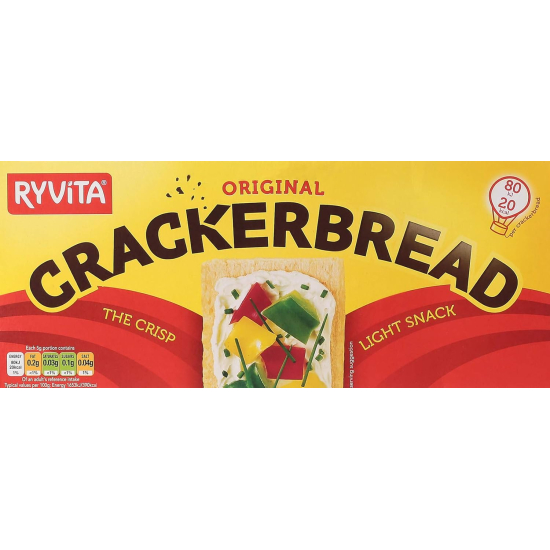 Ryvita Crackerbread Original 200g, Pack Of 8