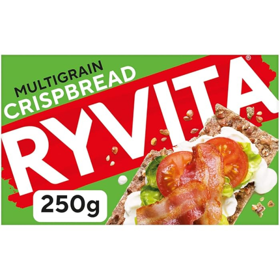 Ryvita Multigrain Rye Bread 250g, Pack Of 12