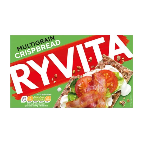 Ryvita Multigrain Rye Bread 250g, Pack Of 12