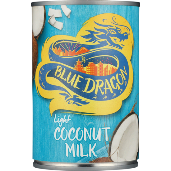 Blue Dragon Light Coconut Milk 400 ml, Pack Of 12