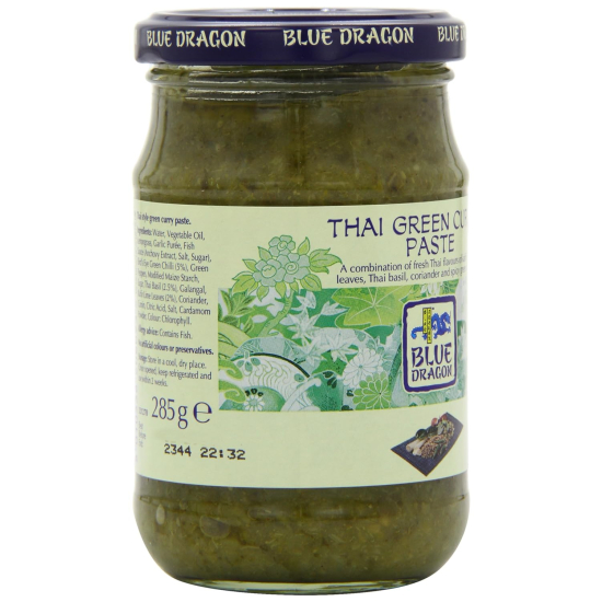 Blue Dragon Thai Green Curry Paste 285g, Pack Of 6