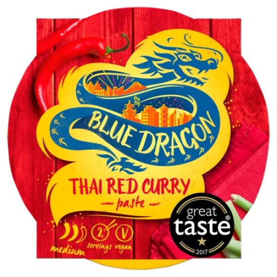 Blue Dragon Thai Red Curry Paste Pot 50g, Pack Of 12