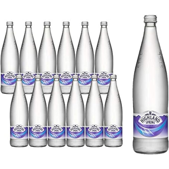 Highland Spring Still Water Glass 750 ml, Pack Of 12