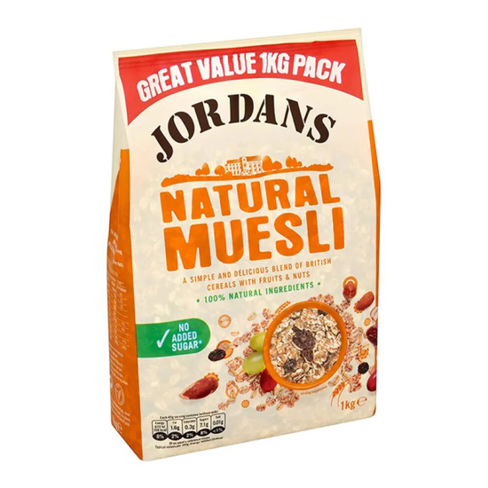 Jordans Natural Muesli 1Kg, Pack Of 4