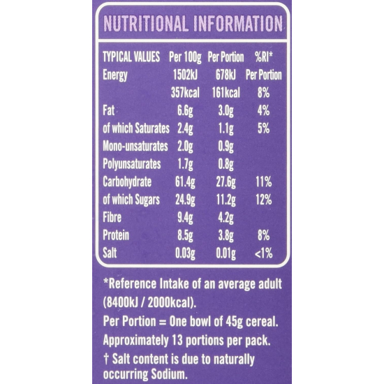 Jordan's Fruit & Nut Muesli 620g, Pack Of 5