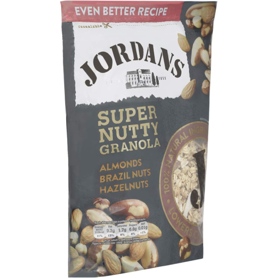 Jordans Super Nutty Granola 550g, Pack Of 4