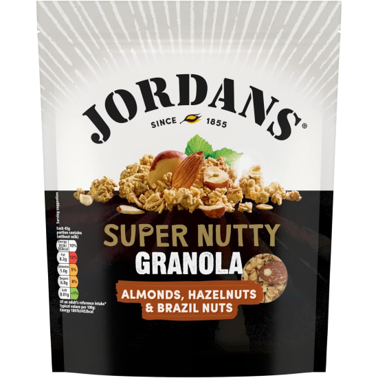 Jordans Super Nutty Granola 550g, Pack Of 4