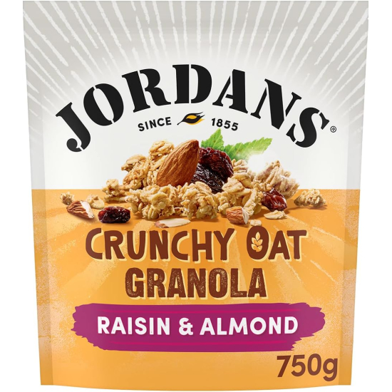 Jordans Crunchy Raisins & Almonds Oat Granola 750g, Pack Of 4