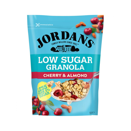 Jordans Low Sugar Granola Cherry & Almond 500g, Pack Of 4