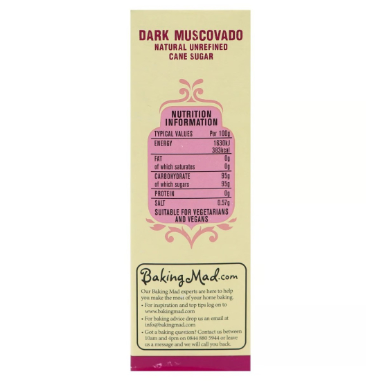 Billington's Unrefined Dark Muscovado Sugar 500g