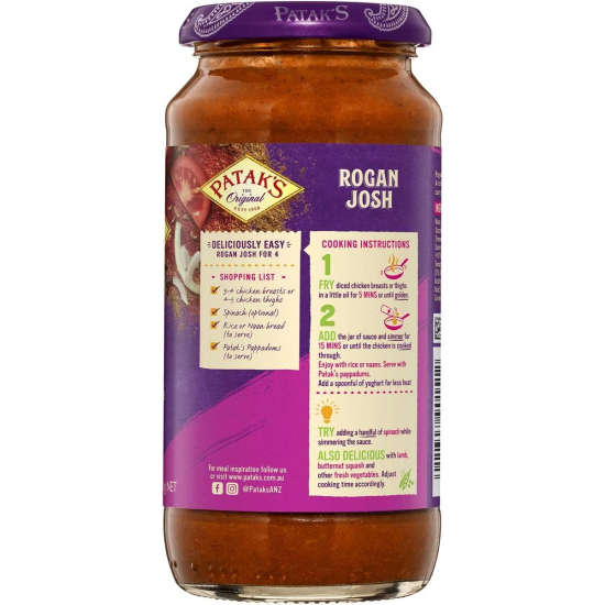 Patak's Rogan Josh Sauce 450g, Pack Of 6