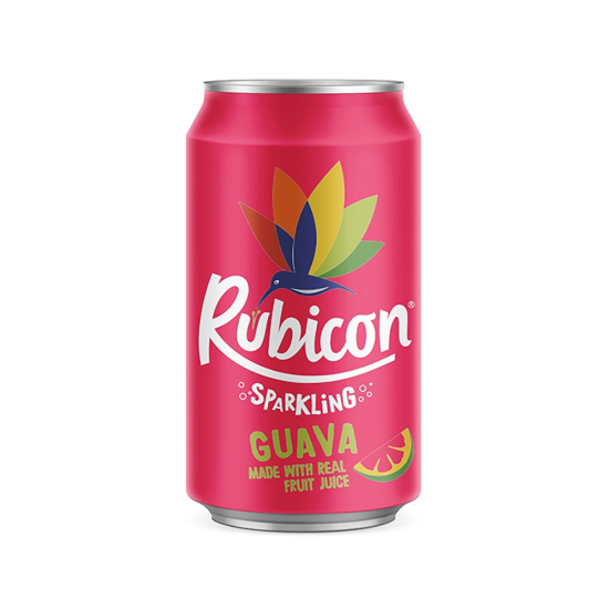 Rubicon Sparkling Fruit Juice Guava 330 ml, Pack Of 24